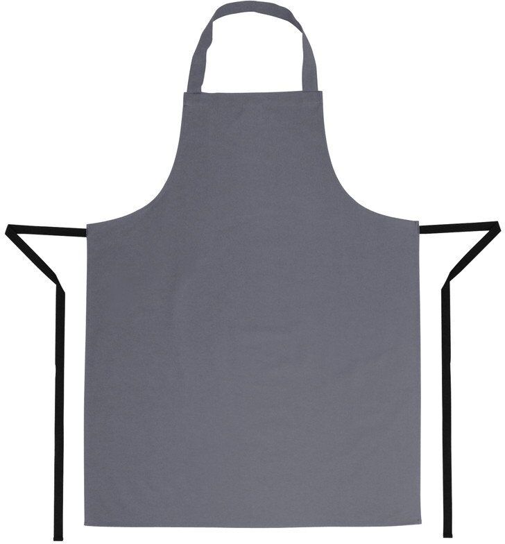 Whites Chefs Clothing Schort Whites Chefs Clothing, halterschort, grijs, lang, zonder zak, poly/ktn, 71x97cm