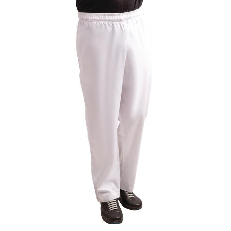 Whites Chefs Clothing Whites Easyfit Teflon unisex koksbroek wit XXL