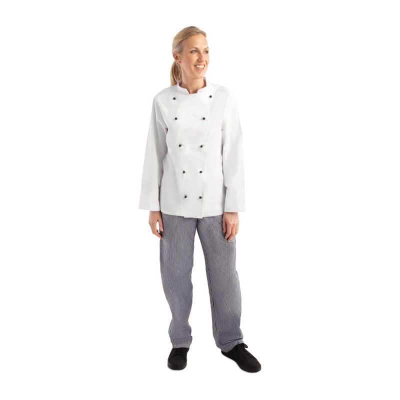 Whites Chefs Clothing Whites Chicago unisex koksbuis lange mouw wit L, Borstomvang: 112-117cm