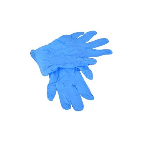 Discountershop 100% Nitril Wegwerp Handschoenen I Blauw, Poedervrij, Niet-Steriel, Maat-M (100 Stuks) I Beschermende Onderzoekshandschoenen voor Medisch Gebruik