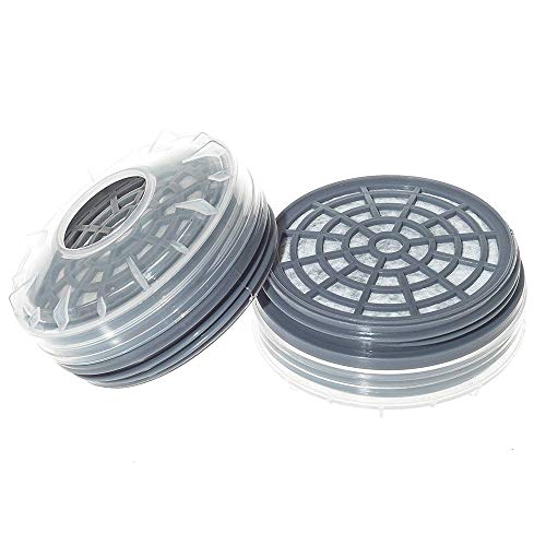 XCSSKG Dual Cartridge Anti-Dust Industriële Spray Paint Polijsten Pesticide Chemische Gas masker Respirator (Filters)