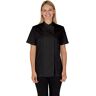 PALLTEX Nori Lady SS Koksjas Dames Korte Mouw Koksjas Dames Zwart/Wit/Grijs Kookkleding Professioneel Chef Uniform Korte Mouw Koksjas Dames, zwart, S