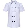 MISEMIYA Koksjas voor dames – uniformen van Chef dames – koksjas dames – uniform – Ref.8441, Chef Jackets 8441 – wit, S