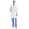 MISEMIYA Laboratoriumjas doktersjas unisex witte jas heren doktersjas heren 8167, wit, XL