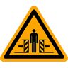 DWH Sticker waarschuwing voor knelgevaar 12 stuks waarschuwingssticker