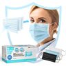 Virshields ® Medische mondbescherming type IIR, BFE 98% / VFE 99,6%, DIN EN 14683, made in EU, 50 stuks, 3-laags OP maskers, mond- en neusbescherming, wegwerpmasker, beschermingsmaskers