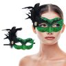 AMFSQJ 2 Stuks Venetiaans Masker, Maskerade Paar Kant Oogmasker Dames en Heren, Maskerade Carnaval Partij Masker (carnaval maskers)