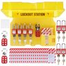 Wdesrgt Lockout Tagout Station met 8 veiligheidshangsloten, 3 haken en 20 lockout-tags, lockout tag out board met apparaten