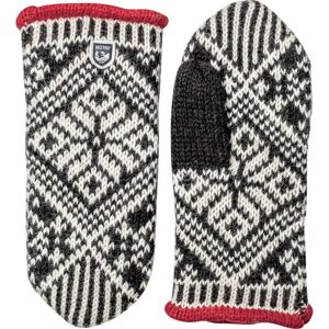 Hestra Nordic Wool Mitt Svart/Offwhite 9, Svart/Offwhite