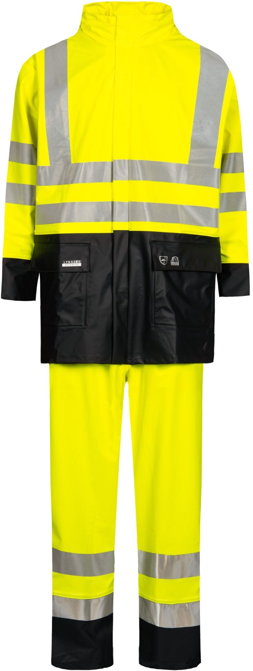 Northstore LYNGSØE RAINWEAR LR552 REGNSETT JAKKE OG BUSKE GUL/MARINE