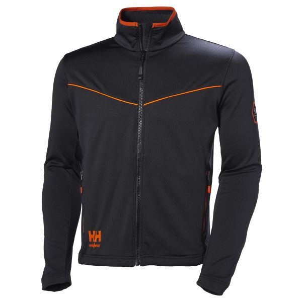 Helly Hansen Workwear Chelsea Evolution Genser svart/oransje Str. S