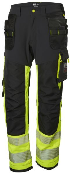 Helly Hansen Workwear ICU Midjebukse varsel, svart/gul Str. D100