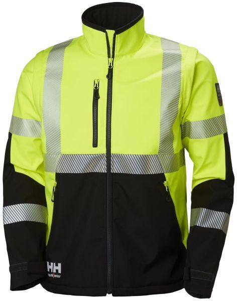 Helly Hansen Workwear ICU Softshelljakke varsel, gul/svart Str. S