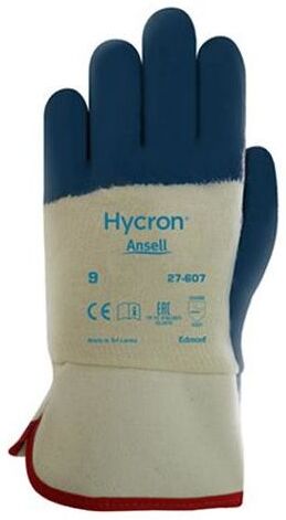 Ansell Hycron 27-607 Arbeidshanske Nitril/bomull, Halvdyppet, Str. 10