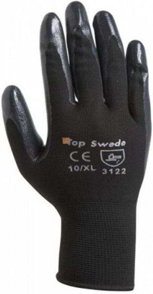 Top Swede N-120BLK Monteringshanske svart, nitril 9