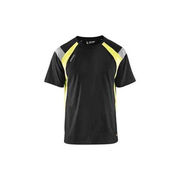 Blåkläder 333210309933S T-skjorte svart/varselgul Str. S