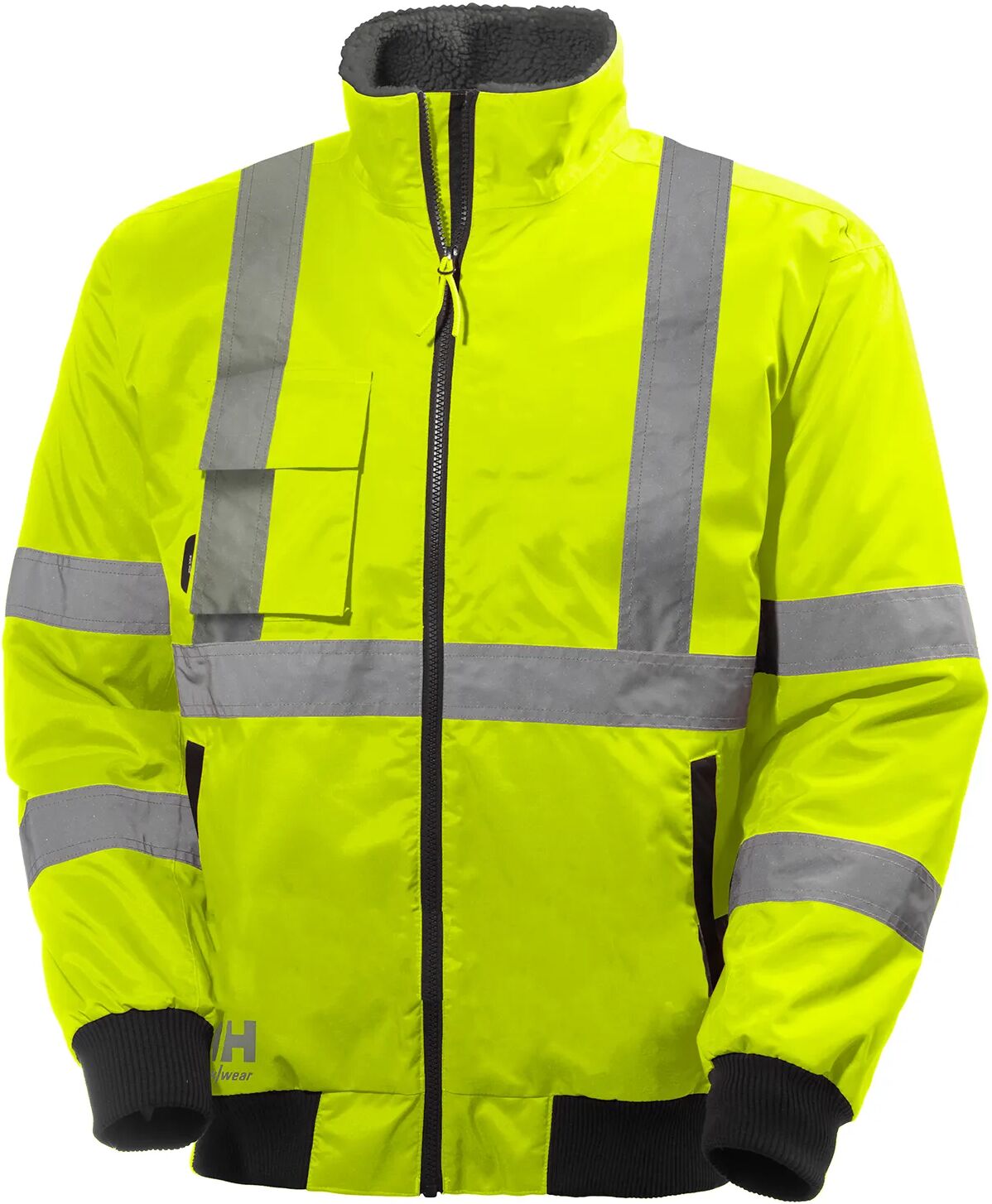 HH Workwear Workwear Helly Hansen Alta Hi Vis Insulated Winter Pilot Jacket Gull XXL