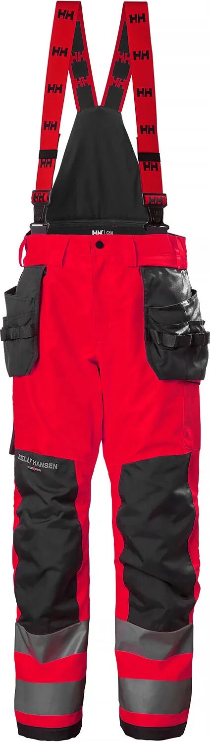 HH Workwear Workwear Helly Hansen Alna 2.0 Hi Vis Vanntett Håndverker Skallbukse Med Seler Kl 2 C62