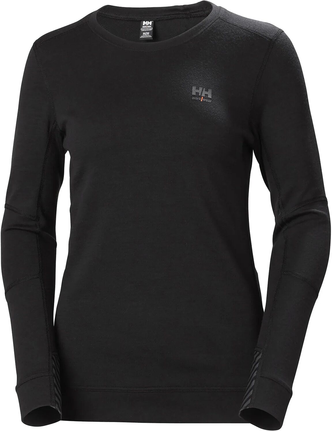 HH Workwear Workwear Helly Hansen Dame Lifa Merinoull Undertrøye Med Rund Hals Svart XS