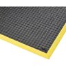 NOTRAX Mata zapobiegająca zmęczeniu Cushion Flex®, dł. x szer. 2100 x 910 mm, czarna / żółta