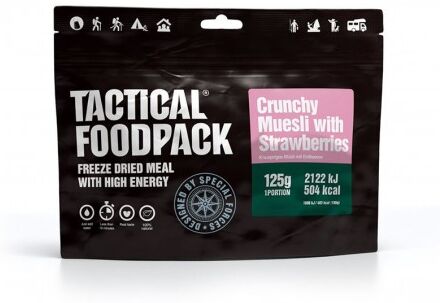 Tactical Foodpack Ração de sobrevivência - muesli de morango crocante