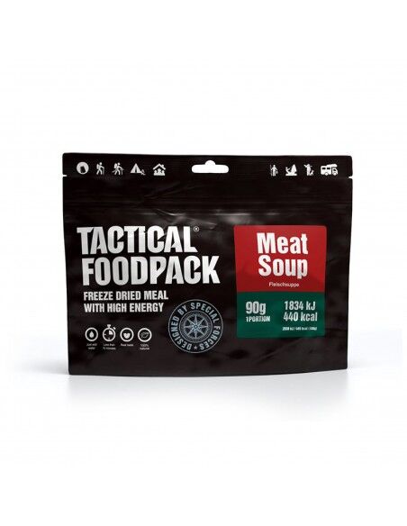 Tactical Foodpack Ração de sobrevivência - sopa de carne