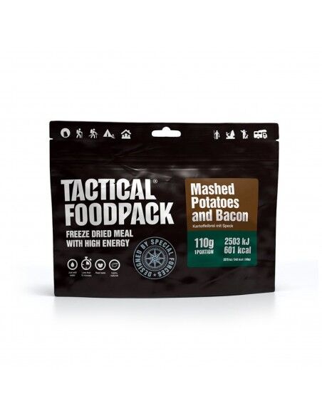 Tactical Foodpack Ração de sobrevivência - Purê de batata e bacon