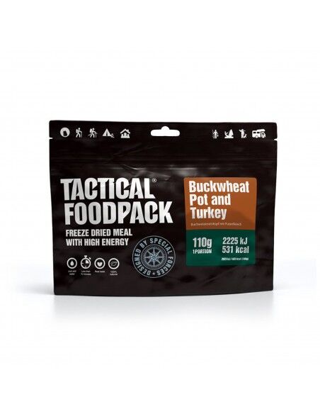 Tactical Foodpack Ração de sobrevivência - sementes de peru e trigo sarraceno