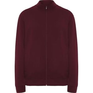 Sweater zip PF ulan unisex vinröd M