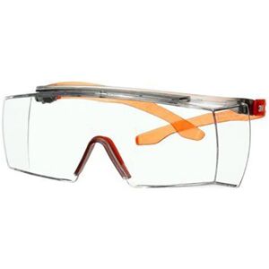 3M Secure Fit 3700 Skyddsglasögon Orange Skalm, Klar Lins, Ögon- & Ansiktsskydd