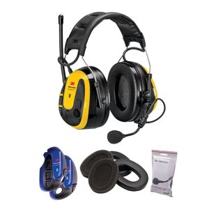3M Hörselkåpa WS ALERT XPI med hjässbygel, Bluetooth & mobilapp, blå, MRX21A3WS6