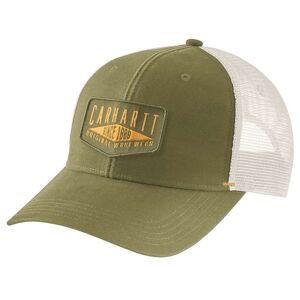 Carhartt Canvas Workwear Patch Cap, One Size, TRUE OLIVE