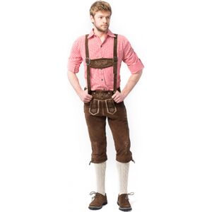 Lederhosen Äkta läder Mörkbrun M