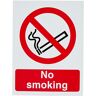 SECO No Smoking skylt, A5 (148 mm x 210 mm) – 1 mm halvhård plast