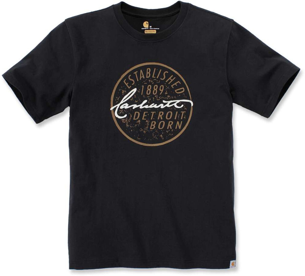 Carhartt Workwear Detroit Born Logo T-shirt XS Svart