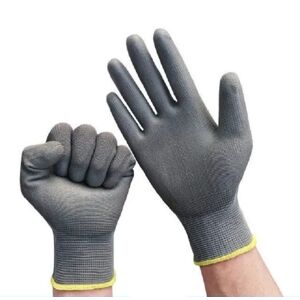 Pracovné rukavice 24 párov sivá L