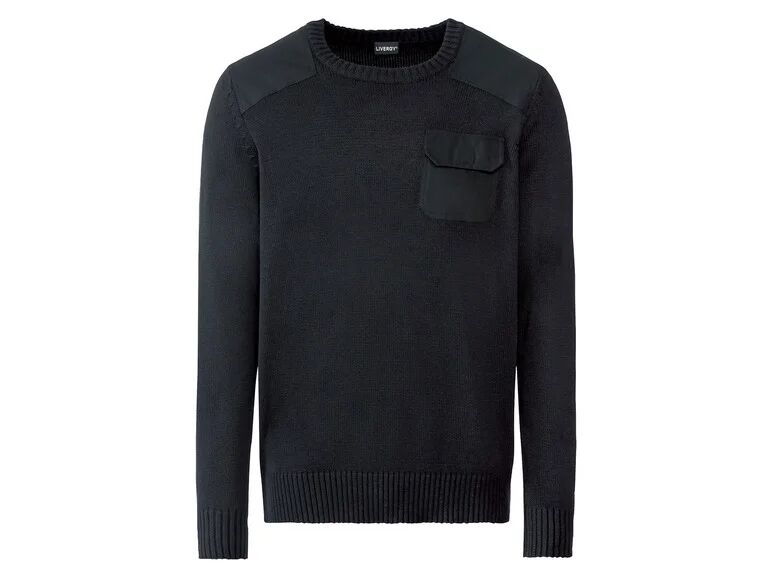LIVERGY® Pánsky pulóver (XL (56/58), čierna)