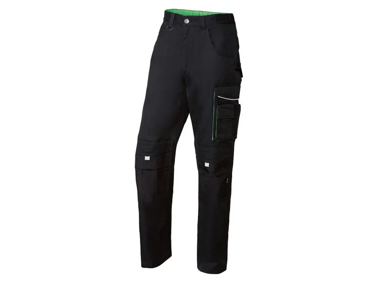 PARKSIDE PERFORMANCE Pánske pracovné nohavice (58, čierna/zelená)