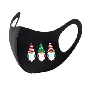 XUZHUWANG Anti Fogging Safety Windproof Christmas Reusable 3d Printed Face Santa Reusable Windproof For Women