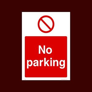 USSP&S No Parking Sticker/Self Adhesive Sign (PAR35) - No Exit, Entry, Admittance, Parking, Climbing