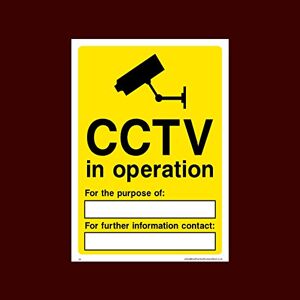 USSP&S CCTV in operation for the purpose of: Sticker/Self Adhesive Sign (S2) - CCTV, Security, Warning, Alarmed, Surveillance, Camera, Dogs, Premises