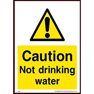 USSP&S Caution not drinking water Sticker/Self Adhesive Sign (HS9) - Toilet, Water, Reception, Car Park, Slippery Floor