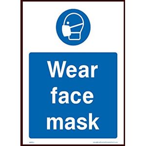 USSP&S Wear face mask Sticker/Self Adhesive Sign (MPPE31) - Personal Protective Equipment, Helmets, Boots, Gloves, Mask, Ear, Eye, Glasses