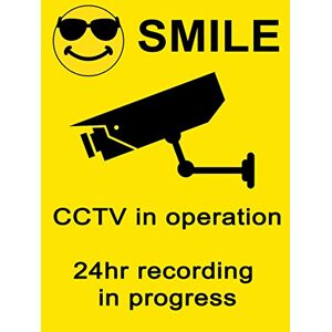 BOGAF UK 3X External CCTV in Operation Self Adhesive Sticker Security - Outdoor use Premises Surveillance Car Van Home Office Window Door