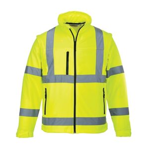 Portwest S428 Hi-Vis 2-In-1 Softshell Jacket (3L) S  Yellow