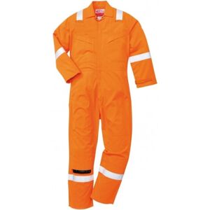 Portwest FR28 Flame Resistant Anti-Static Lightweight Coverall L  Orange