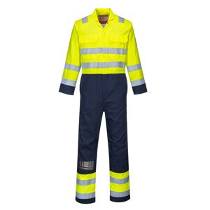 Portwest BIZ7 Hi-Vis Anti-Static Bizflame Pro Coverall S  Yellow