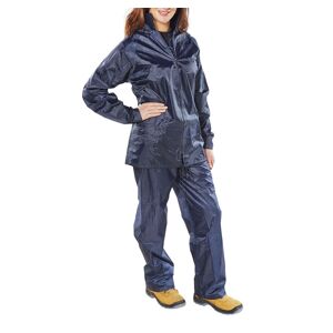 Beeswift NBDS B-Dri Weatherproof 2-Piece Unisex Rain Suit 4XL  Navy