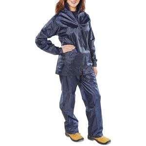 Beeswift NBDS B-Dri Weatherproof 2-Piece Unisex Rain Suit 3XL  Navy