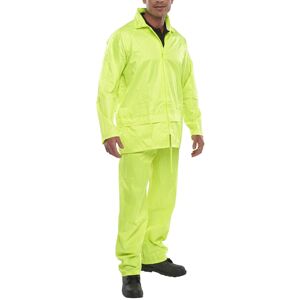 Beeswift NBDS B-Dri Weatherproof 2-Piece Unisex Rain Suit XL  Yellow